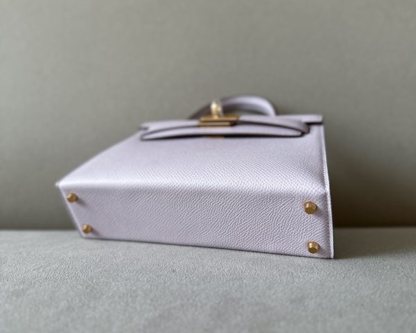 Kelly Mini Epsom Mauve Pale (09) Gold Hardware - Image 9