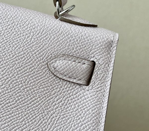 Kelly Mini Epsom Mauve Pale (09) Palladium Hardware - Image 8