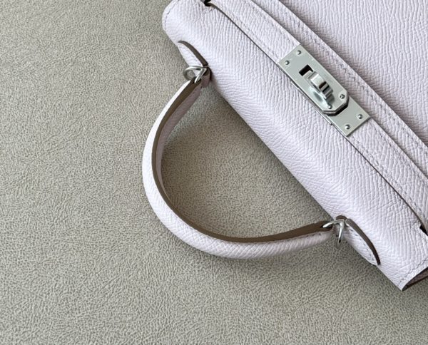Kelly Mini Epsom Mauve Pale (09) Palladium Hardware - Image 7