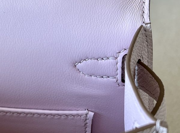 Kelly Mini Epsom Mauve Pale (09) Palladium Hardware - Image 6