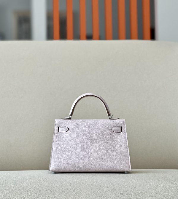 Kelly Mini Epsom Mauve Pale (09) Palladium Hardware - Image 3
