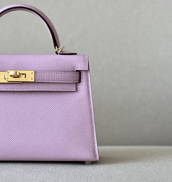 Kelly Mini Epsom Mauve Sylvestre (X9) Gold Hardware - Image 10