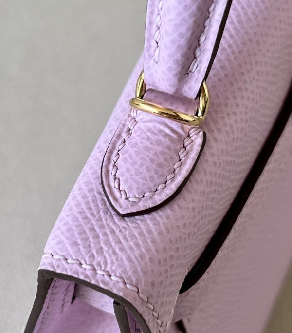 Kelly Mini Epsom Mauve Sylvestre (X9) Gold Hardware - Image 9