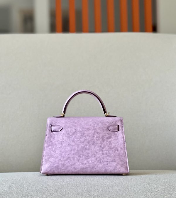 Kelly Mini Epsom Mauve Sylvestre (X9) Gold Hardware - Image 3
