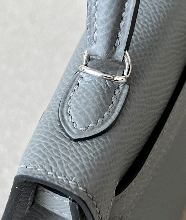 Kelly Mini Epsom Gris Meyer (0L) Palladium Hardware - Image 9