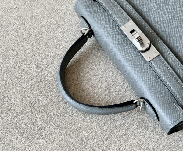 Kelly Mini Epsom Gris Meyer (0L) Palladium Hardware - Image 7