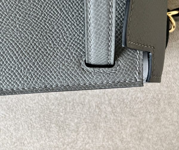 Kelly Mini Epsom Gris Meyer (0L) Gold Hardware - Image 5