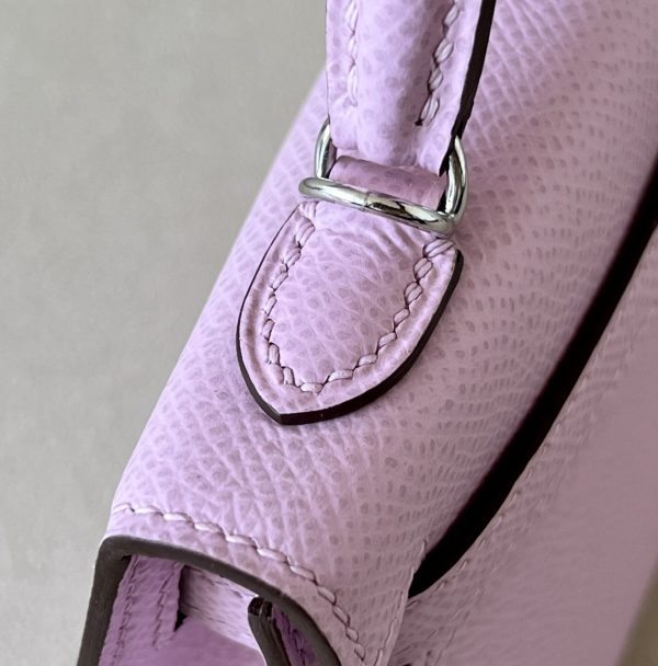 Kelly Mini Epsom Mauve Sylvestre (X9) Palladium Hardware - Image 9
