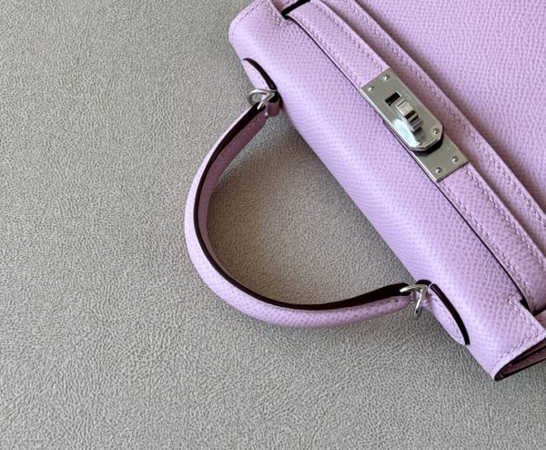 Kelly Mini Epsom Mauve Sylvestre (X9) Palladium Hardware - Image 7