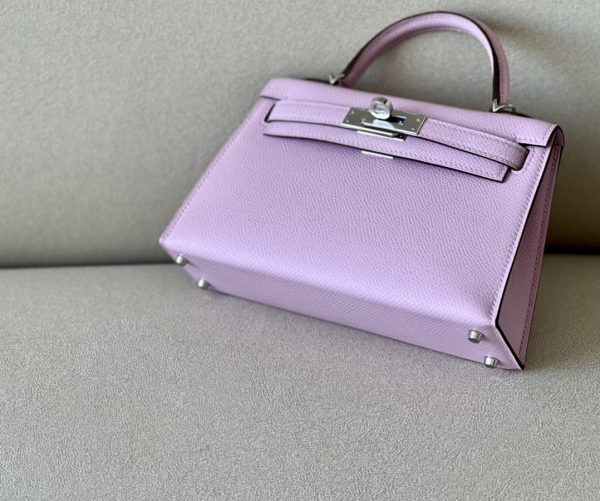 Kelly Mini Epsom Mauve Sylvestre (X9) Palladium Hardware - Image 4