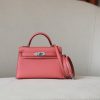 Kelly Mini Epsom Rose Jeipur (T5) Palladium Hardware