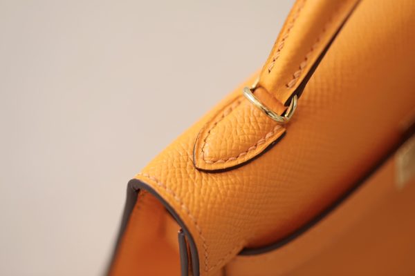 Kelly Mini Epsom Jaune D¡¯Or (9V) Gold Hardware - Image 7