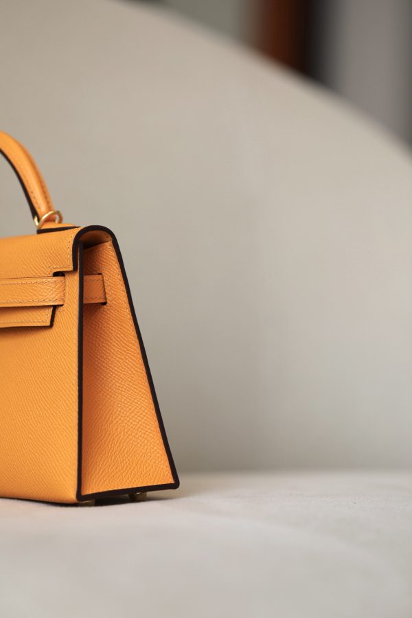 Kelly Mini Epsom Jaune D¡¯Or (9V) Gold Hardware - Image 6
