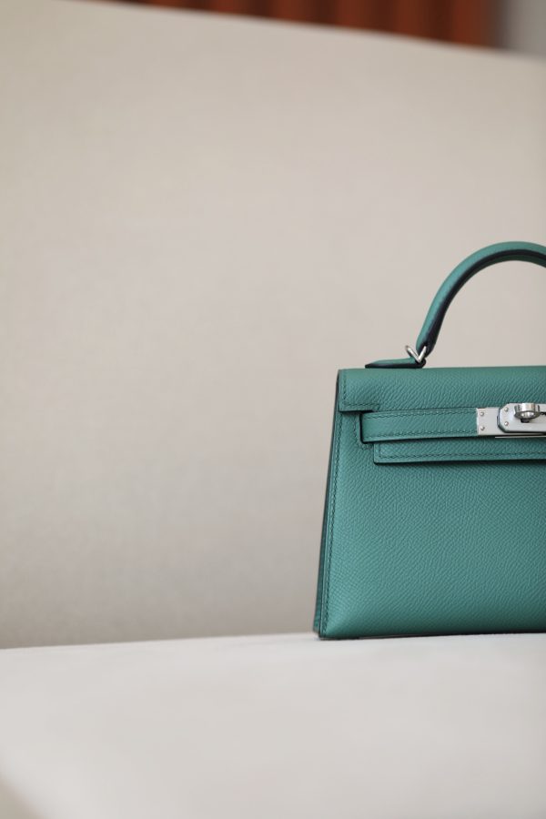 Kelly Mini Epsom Vert Vertigo (U4) Palladium Hardware - Image 10