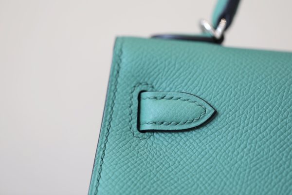 Kelly Mini Epsom Vert Vertigo (U4) Palladium Hardware - Image 9