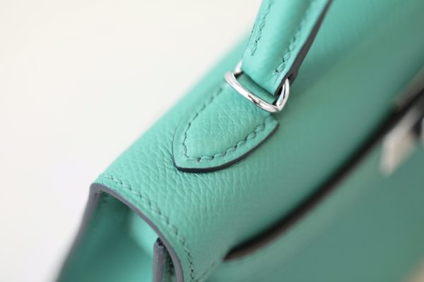 Kelly Mini Epsom Vert Vertigo (U4) Palladium Hardware - Image 7