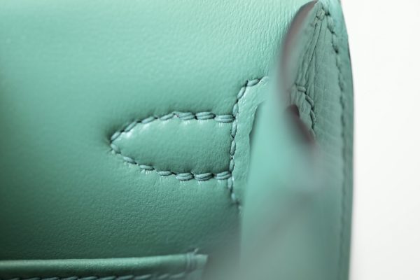 Kelly Mini Epsom Vert Vertigo (U4) Palladium Hardware - Image 6