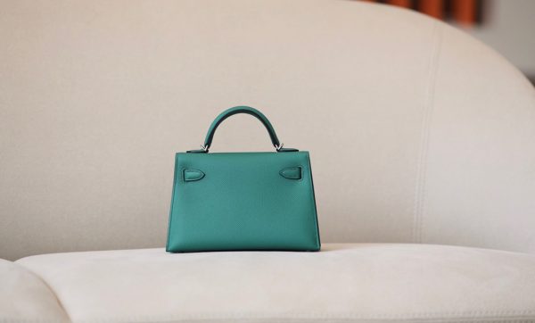 Kelly Mini Epsom Vert Vertigo (U4) Palladium Hardware - Image 3