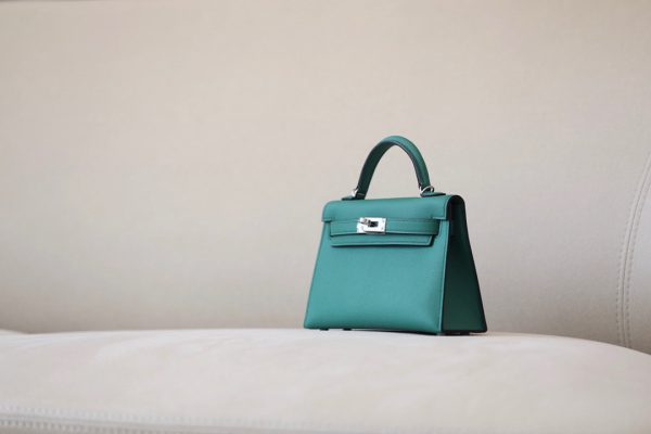 Kelly Mini Epsom Vert Vertigo (U4) Palladium Hardware - Image 2