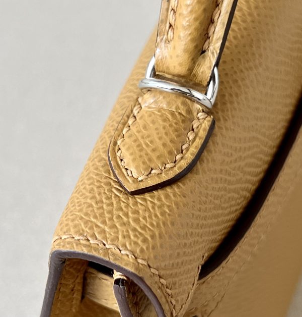 Kelly Mini Epsom Sesame (2S) Palladium Hardware - Image 9