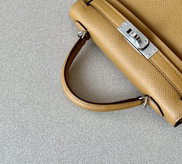 Kelly Mini Epsom Sesame (2S) Palladium Hardware - Image 7