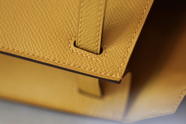 Kelly Mini Epsom Jaune Amber (9D) Gold Hardware - Image 6
