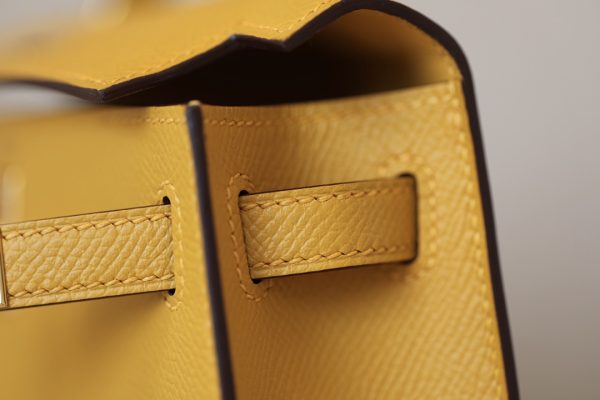 Kelly Mini Epsom Jaune Amber (9D) Gold Hardware - Image 5