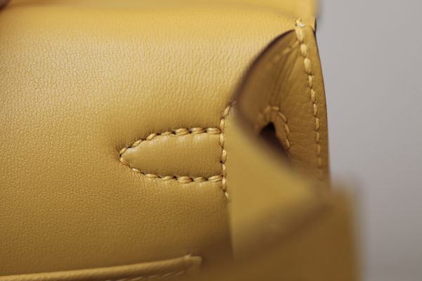 Kelly Mini Epsom Jaune Amber (9D) Gold Hardware - Image 4