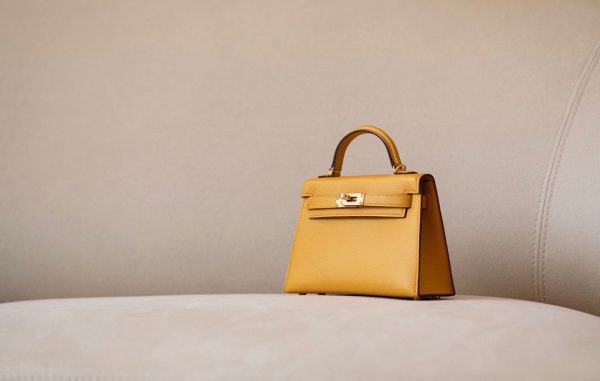 Kelly Mini Epsom Jaune Amber (9D) Gold Hardware - Image 2