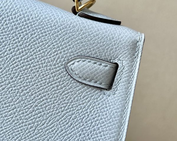 Kelly Mini Epsom Blue Pale (08) Gold Hardware - Image 7