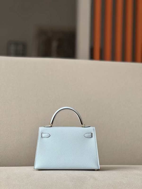 Kelly Mini Epsom Blue Pale (08) Gold Hardware - Image 3