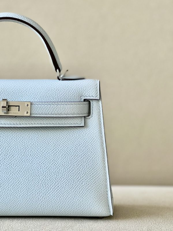 Kelly Mini Epsom Blue Pale (08) Palladium Hardware - Image 9