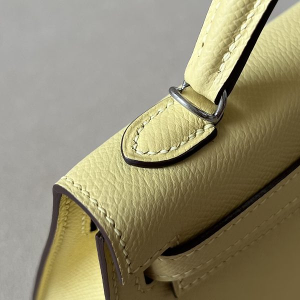 Kelly Mini Epsom Jaune Poussin (1Z) Palladium Hardware - Image 8