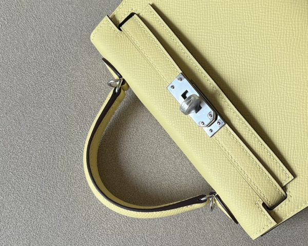 Kelly Mini Epsom Jaune Poussin (1Z) Palladium Hardware - Image 6