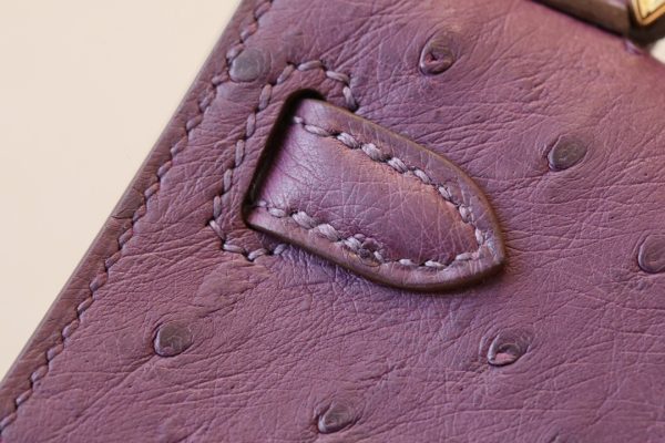 Kelly Mini Ostrich Anemone (P9) Gold Hardware - Image 6