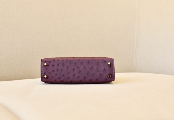Kelly Mini Ostrich Anemone (P9) Gold Hardware - Image 11