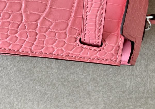 Kelly Mini Alligator Rose Confetti (1Q) Palladium Hardware - Image 5
