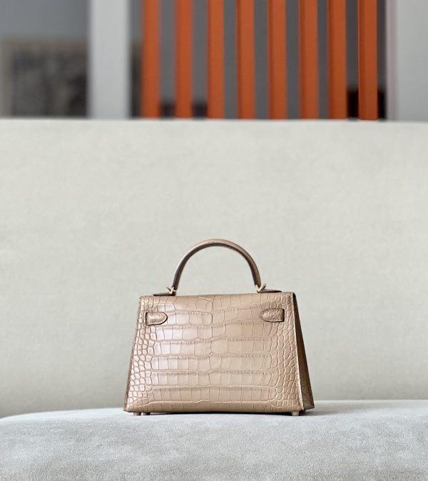 Kelly Mini Alligator Chai (0M) Gold Hardware - Image 2