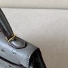 Kelly Mini Ostrich Blue Glacier (8U) Gold Hardware - Image 5