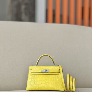 Kelly Mini Alligator Mimosa (M9) Palladium Hardware