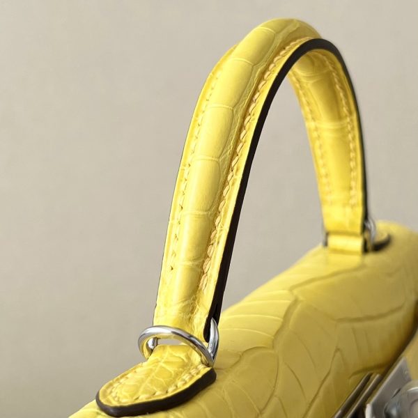 Kelly Mini Alligator Mimosa (M9) Palladium Hardware - Image 6