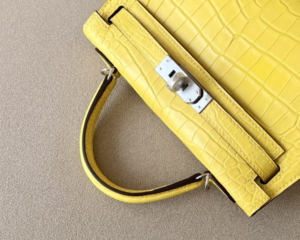 Kelly Mini Alligator Mimosa (M9) Palladium Hardware - Image 5