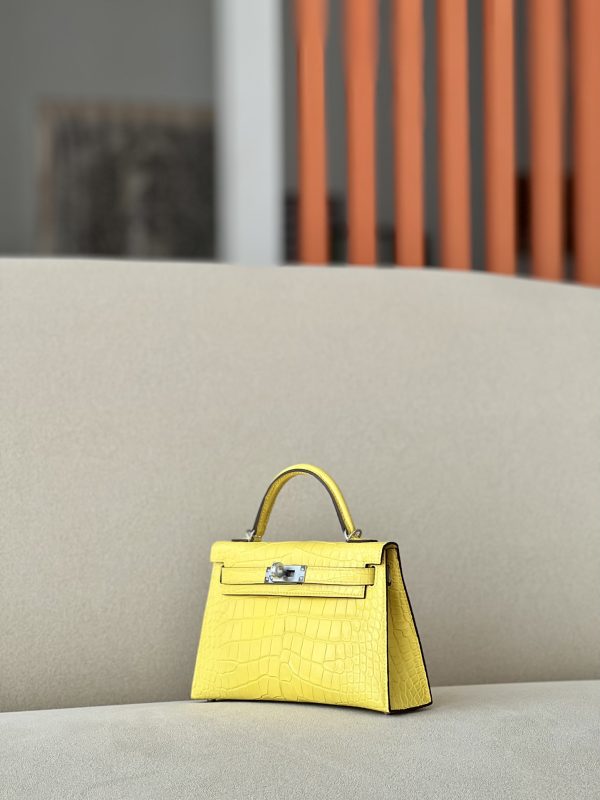 Kelly Mini Alligator Mimosa (M9) Palladium Hardware - Image 2
