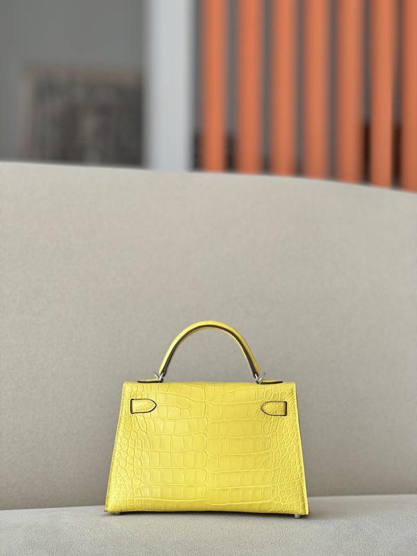 Kelly Mini Alligator Mimosa (M9) Palladium Hardware - Image 3