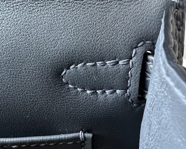 Kelly Mini Alligator Graphite (88) Gold Hardware - Image 8