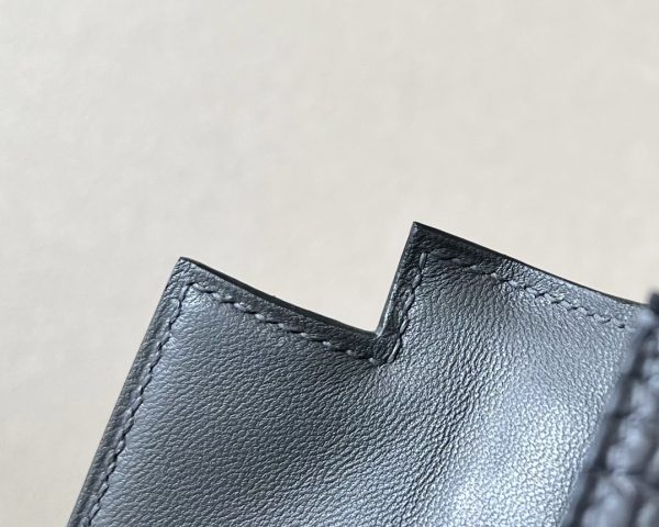 Kelly Mini Alligator Graphite (88) Gold Hardware - Image 5