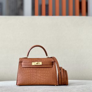 Kelly Mini Alligator Gold (37) Gold Hardware