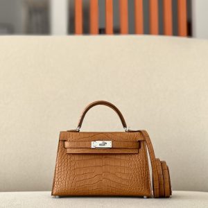 Kelly Mini Alligator Gold (37) Palladium Hardware