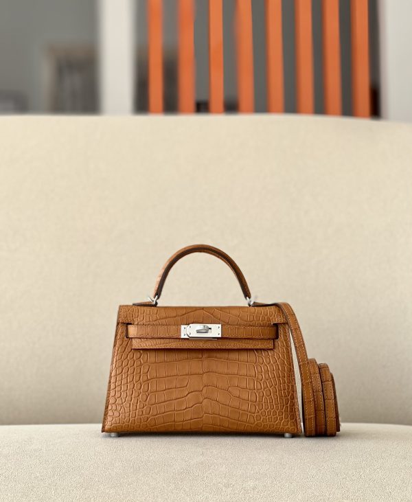 Kelly Mini Alligator Gold (37) Palladium Hardware