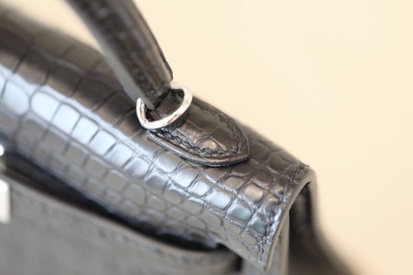 Kelly Mini Alligator Nior (89) Palladium Hardware - Image 6